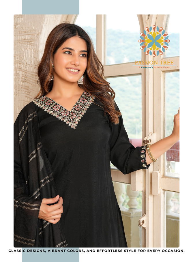 Mayra Vol 1 By Passion Tree Straight Cut Embroidery Kurti With Bottom Dupatta Wholesale Shop In Surat
